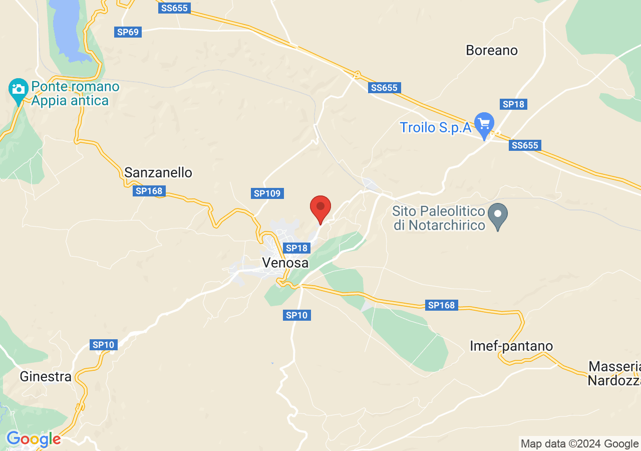 Mappa di Complesso della Santissima Trinità di Venosa