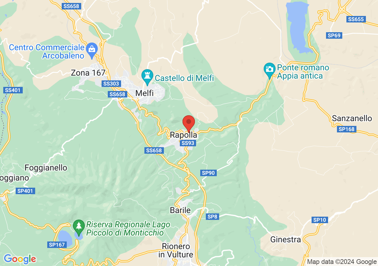 Mappa di Concattedrale di Santa Maria Assunta di Rapolla