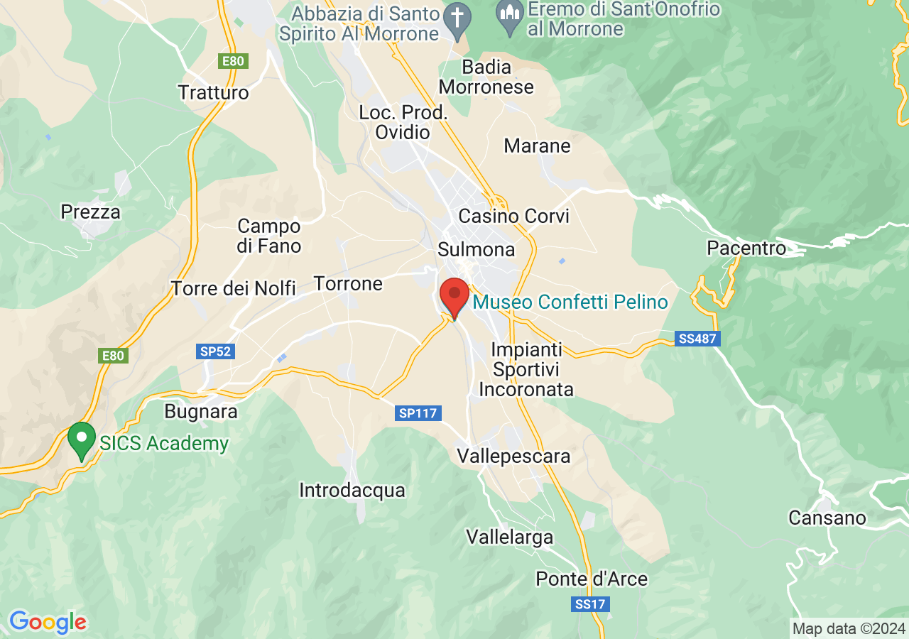 Mappa di Confetto di Sulmona