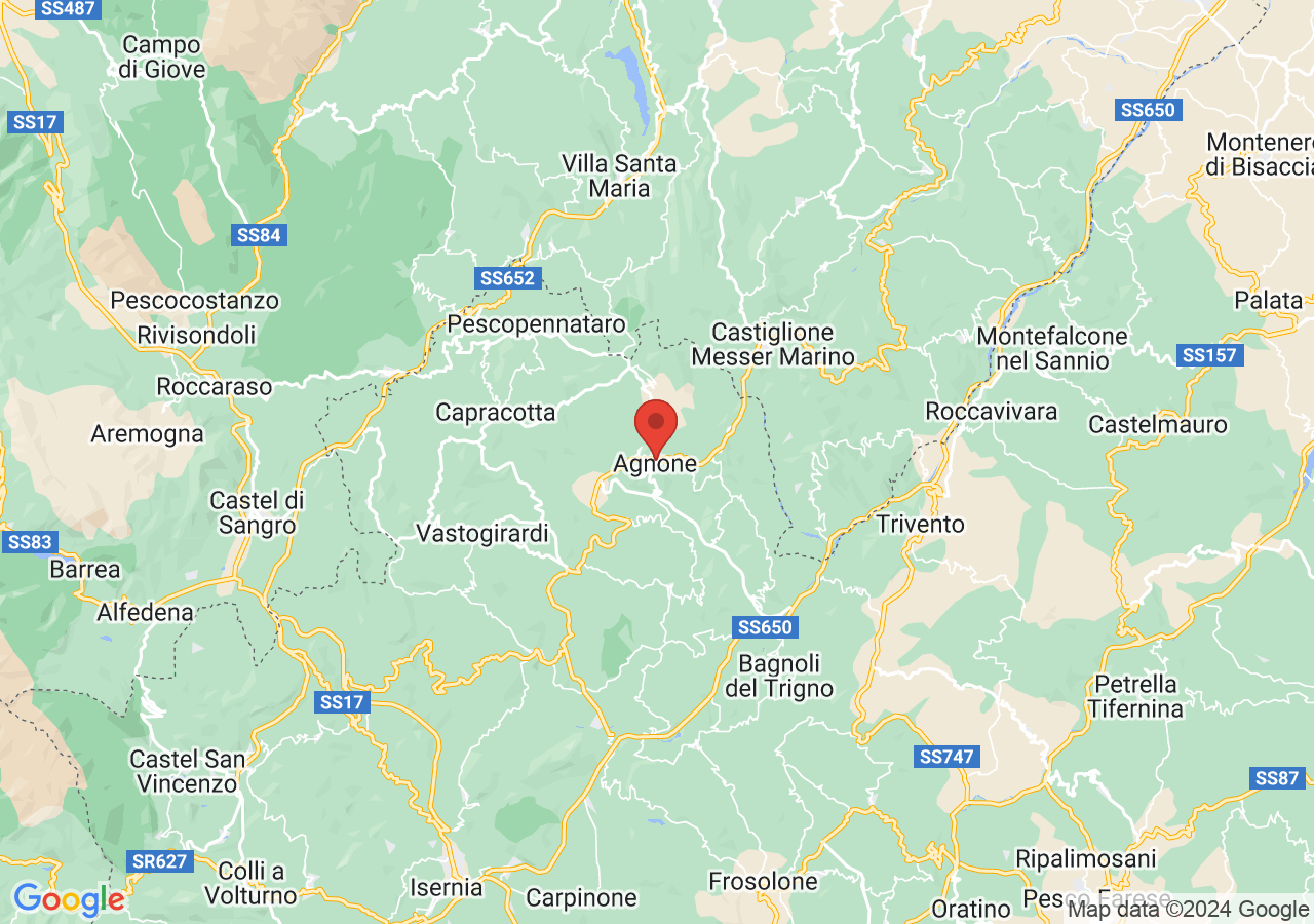 Mappa di Confetto riccio di Agnone