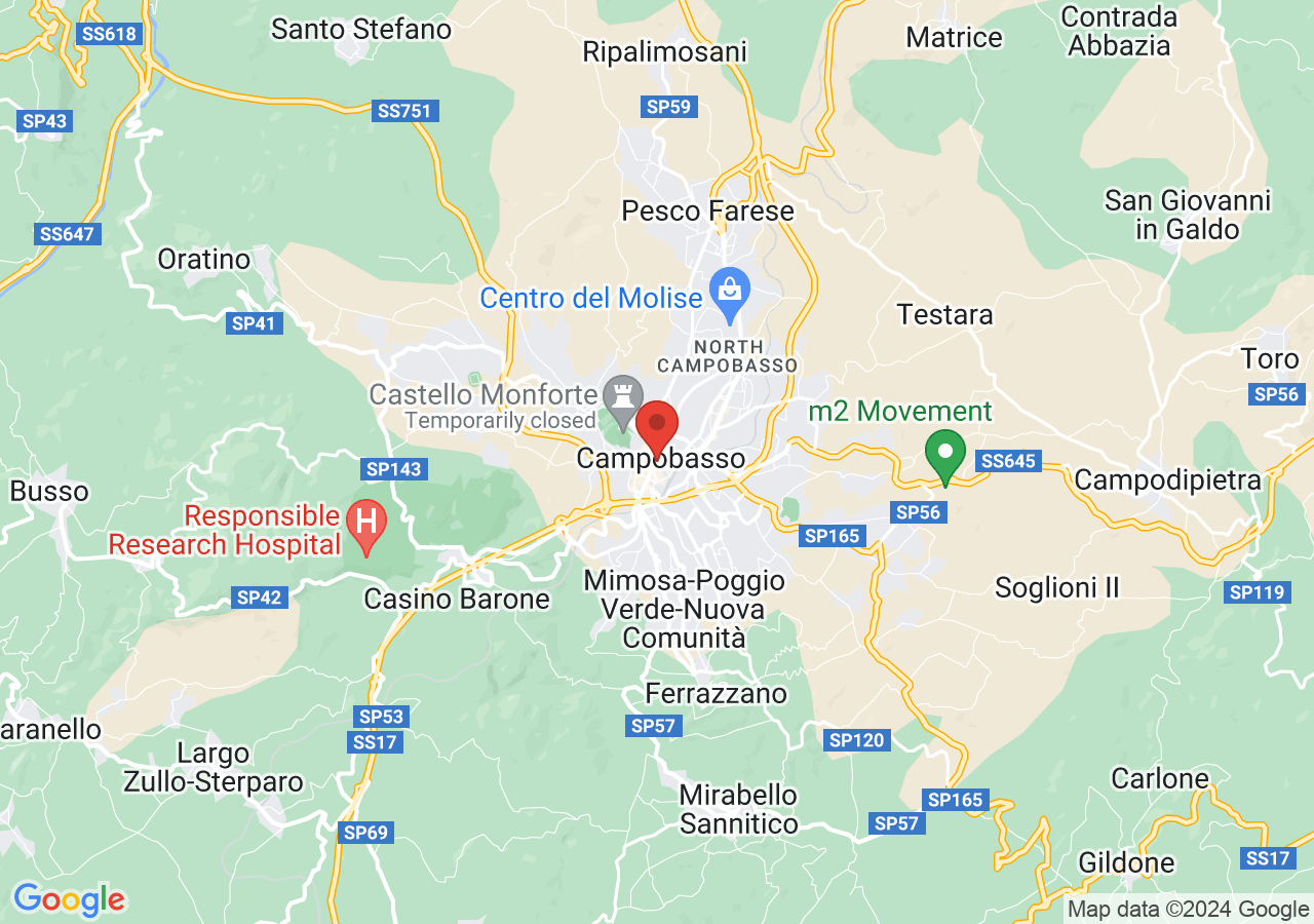 Mappa di Convitto nazionale Mario Pagano - Campobasso