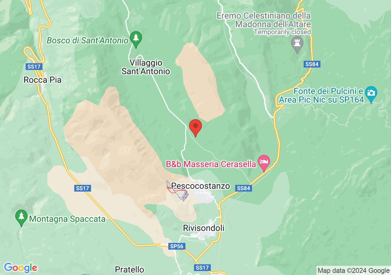 Mappa di Eremo di San Michele Arcangelo a Pescocostanzo