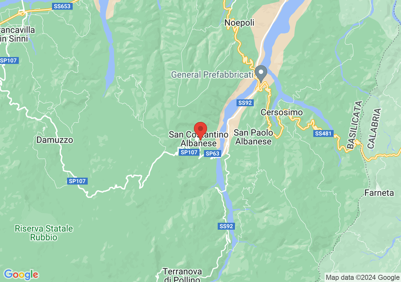 Mappa di Etnomuseo della Cultura Arbëreshë