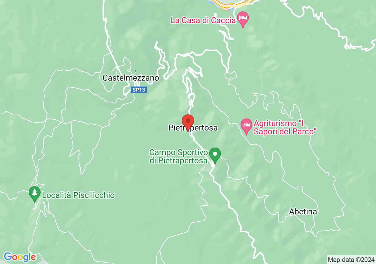 Mappa di Ferrata Marcirosa - Pietrapertosa