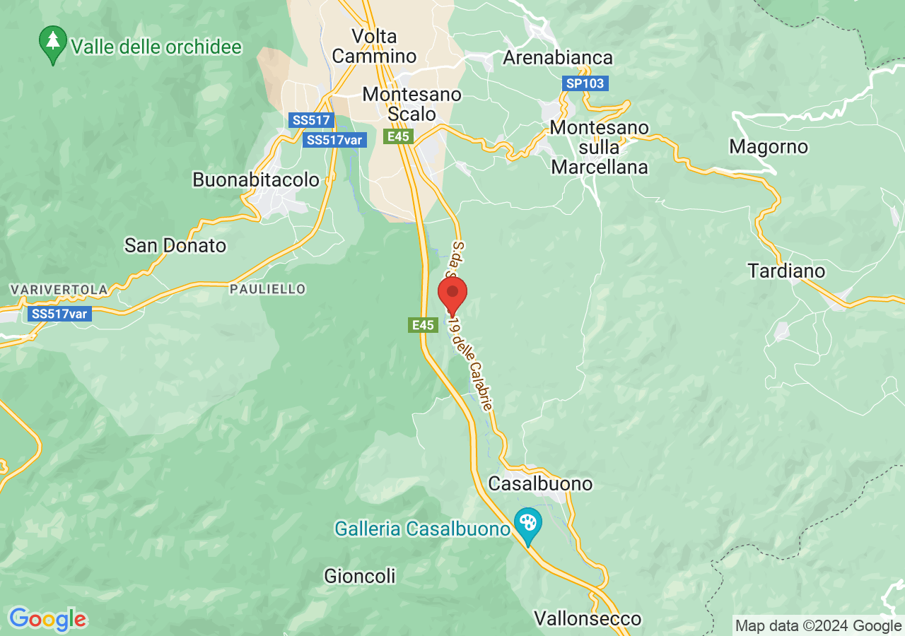 Mappa di Foresta didattica demaniale Cerreta-Cognole