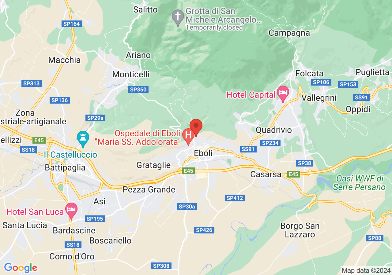 Mappa di Fornaci romane