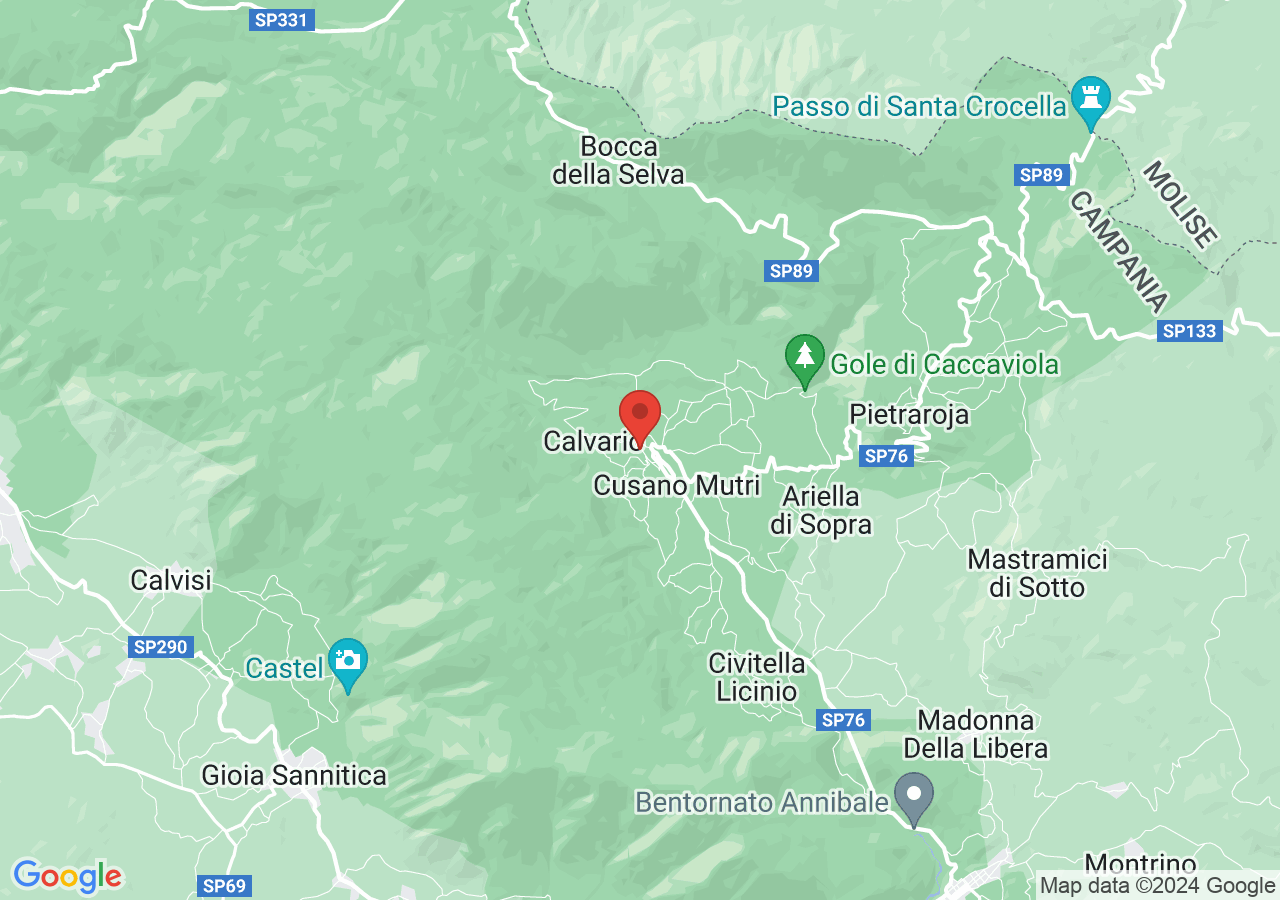 Mappa di Forre del Titerno
