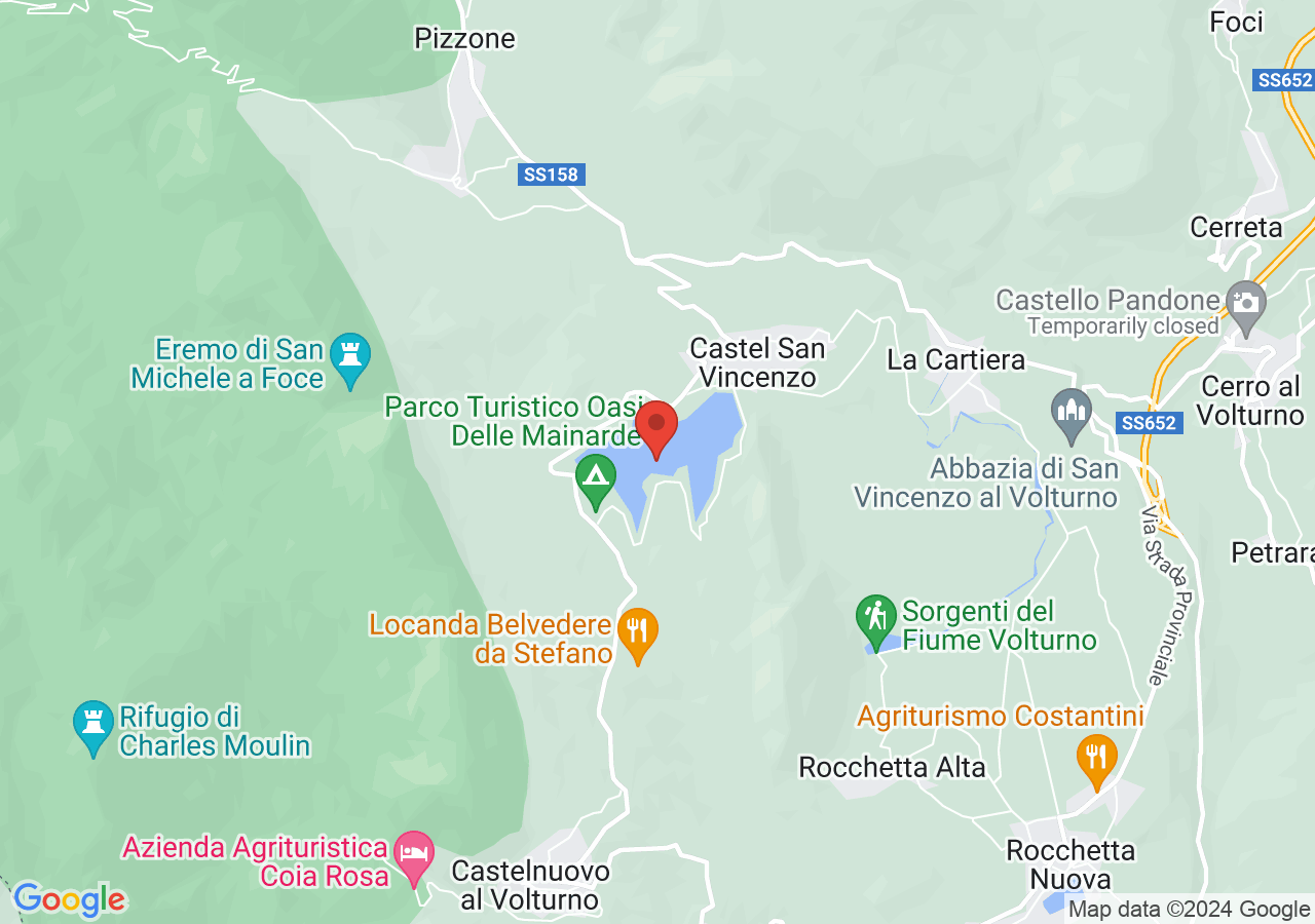 Mappa di Giro in barca elettrica sul lago di Castel San Vincenzo