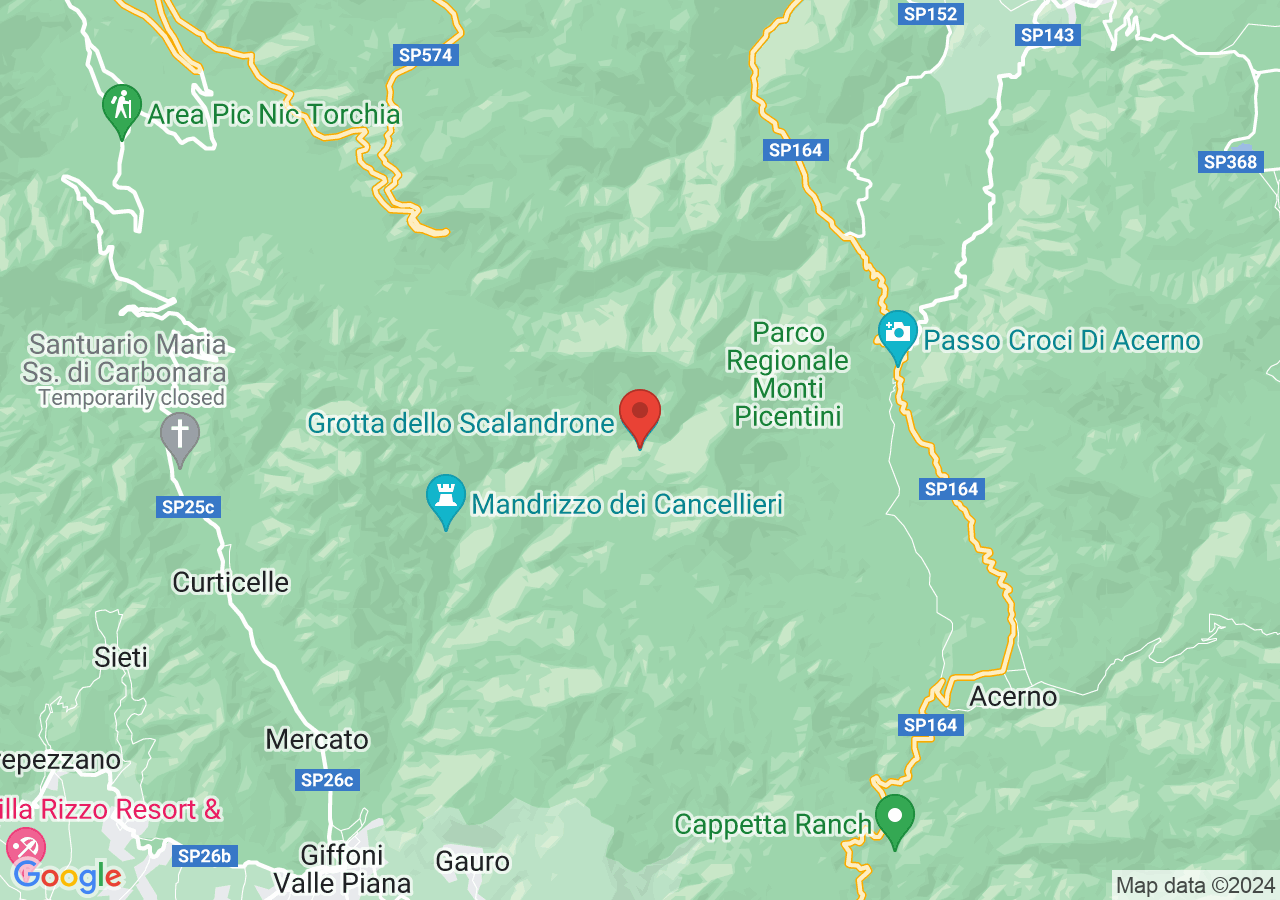Mappa di Grotta dello Scalandrone