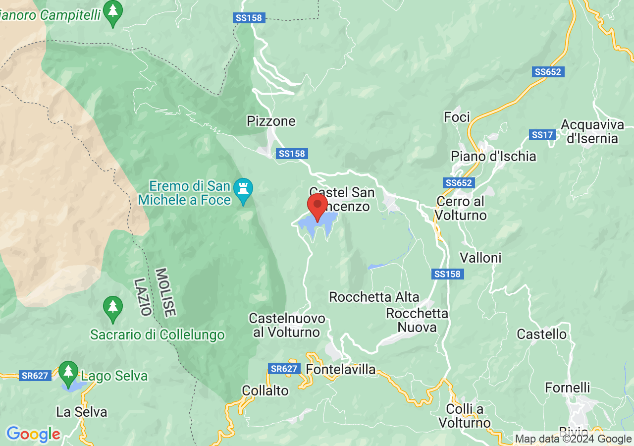 Mappa di Lago di Castel San Vincenzo