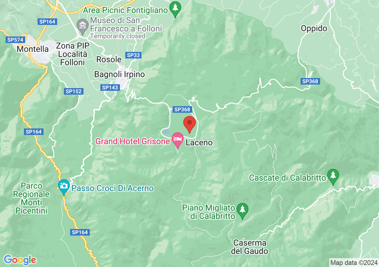 Mappa di Lago di Laceno - Bagnoli Irpino