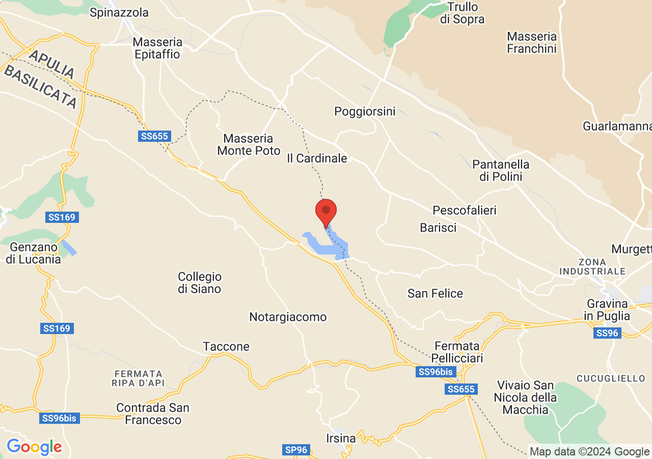Mappa di Lago di Serra del Corvo - Genzano di Lucania