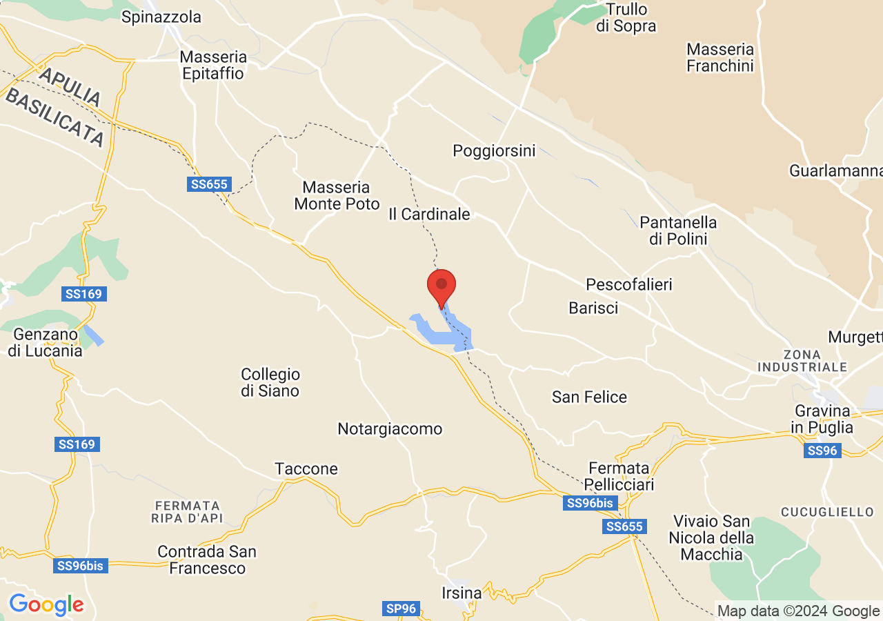 Mappa di Lago di Serra del Corvo