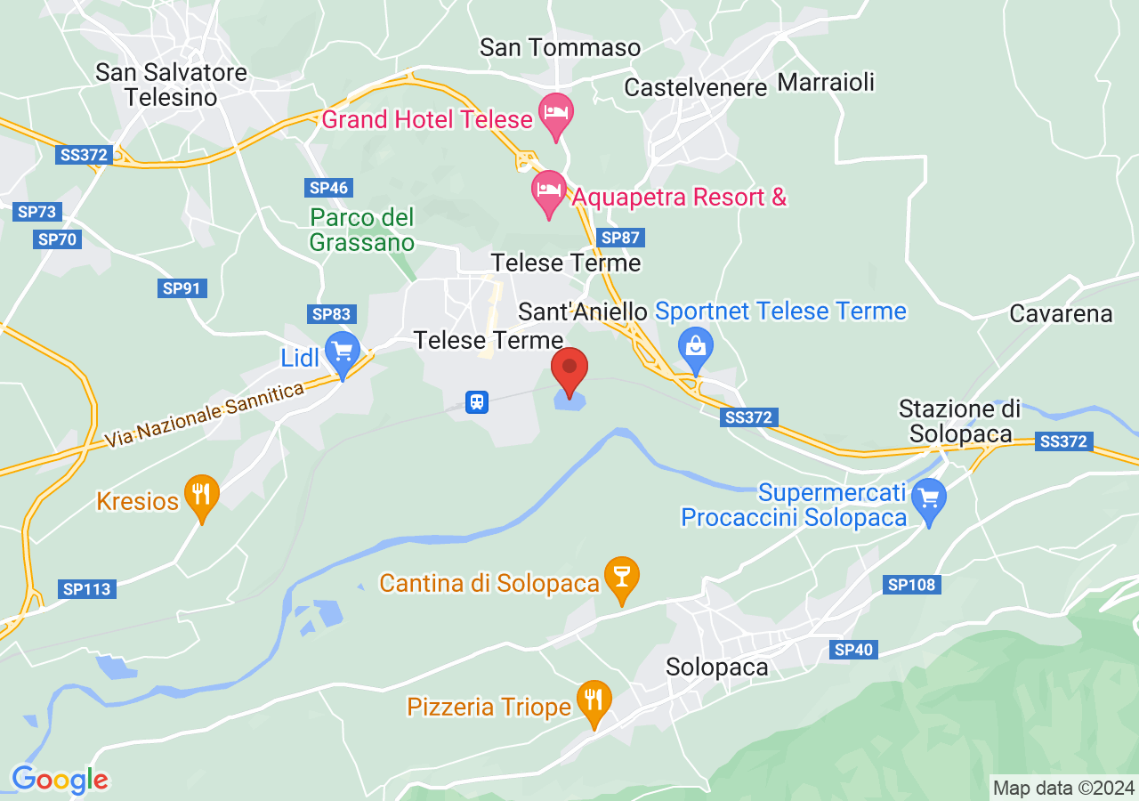 Mappa di Lago di Telese - Telese Terme