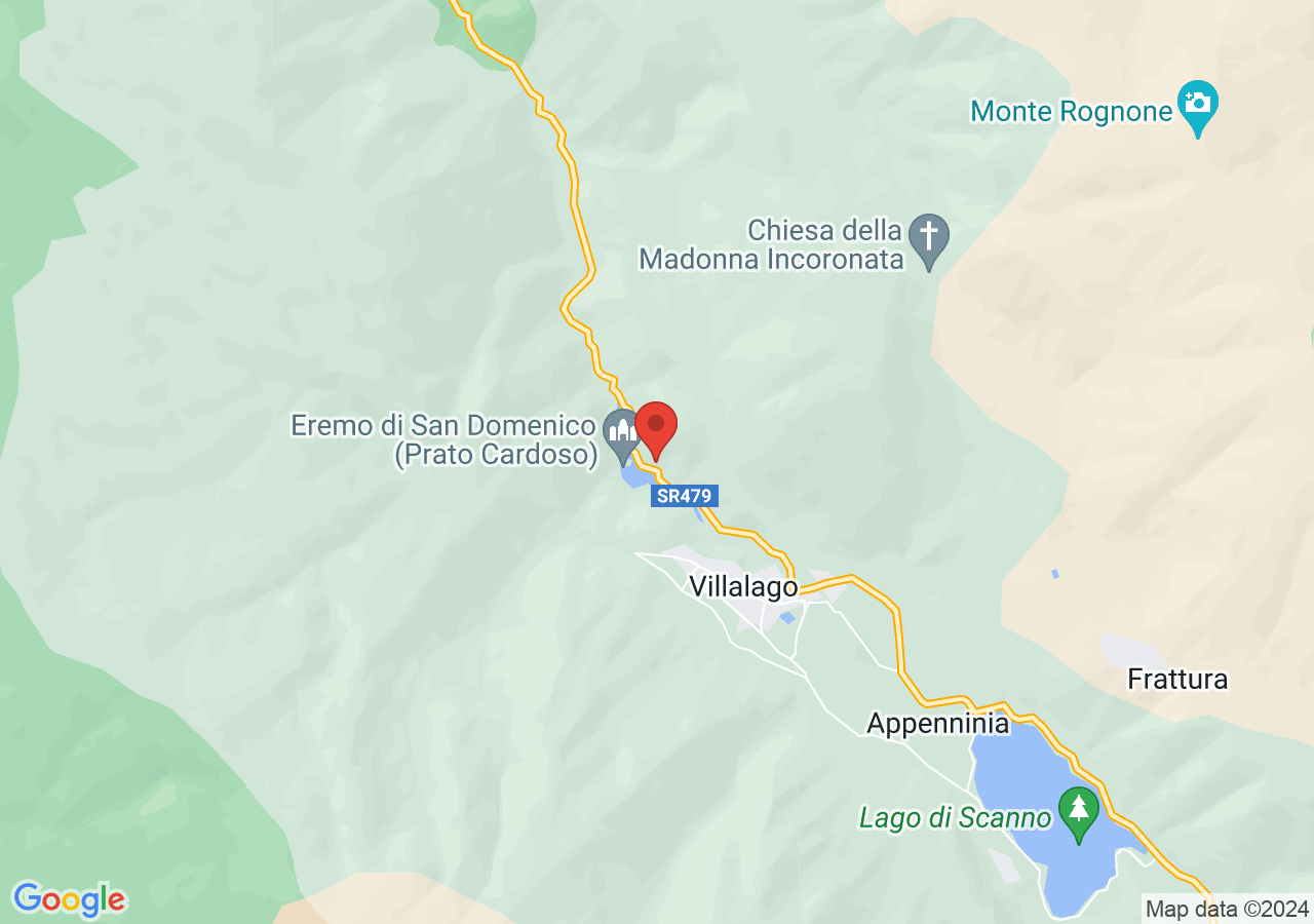 Mappa di Lago ed eremo di San Domenico