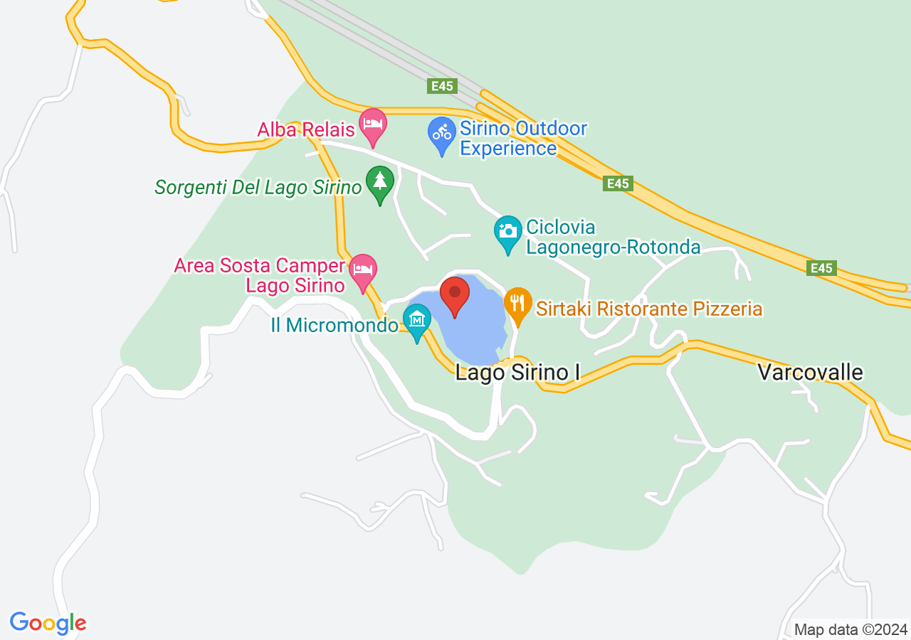 Mappa di Lago Sirino - Nemoli