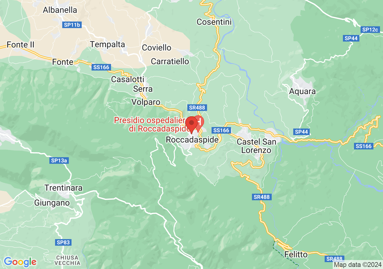 Mappa di Marrone di Roccadaspide IGP