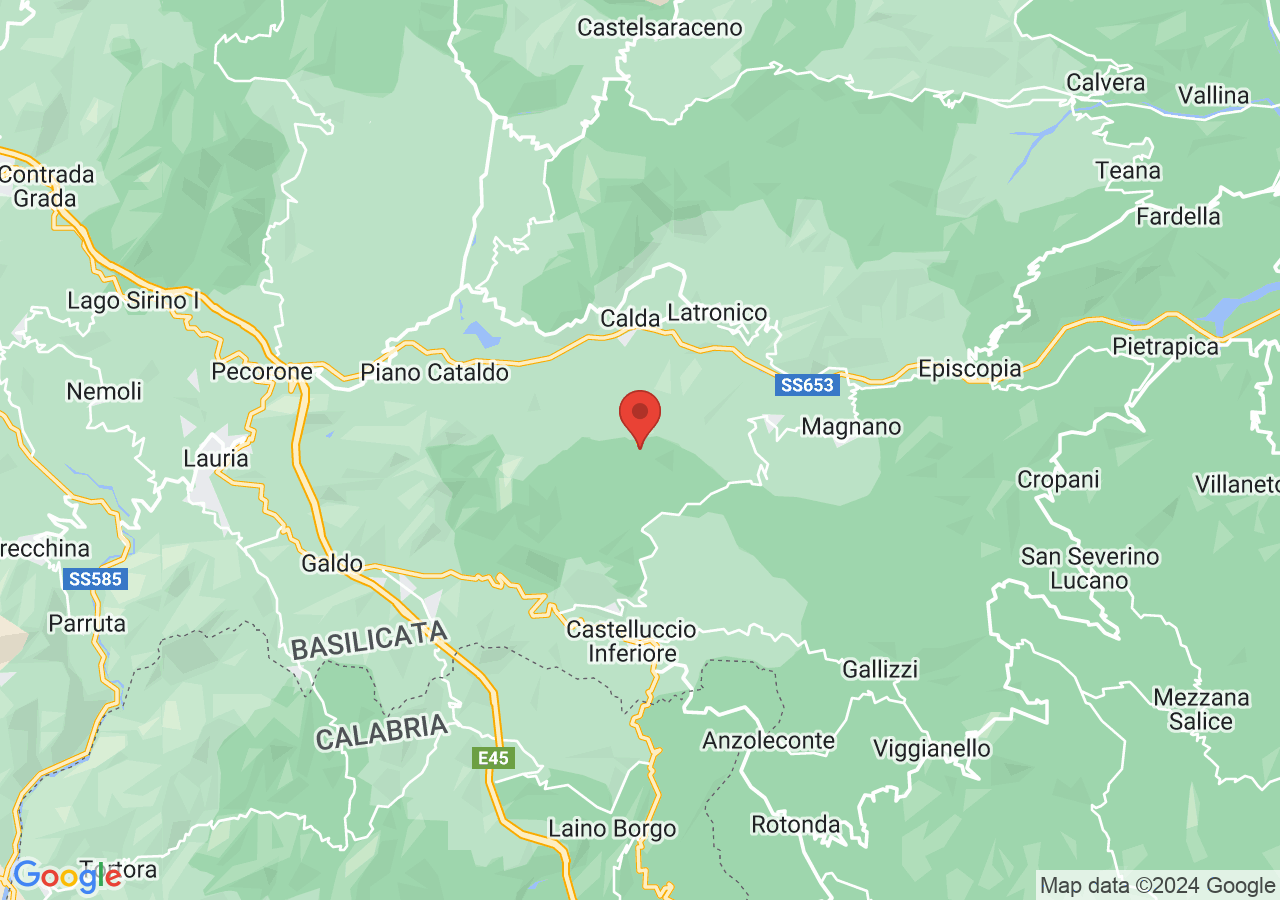 Mappa di Monte La Spina - Lauria