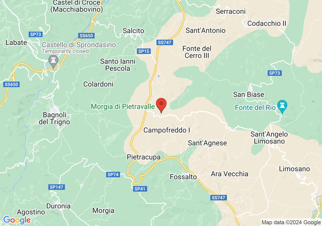 Mappa di Morgia di Pietravalle