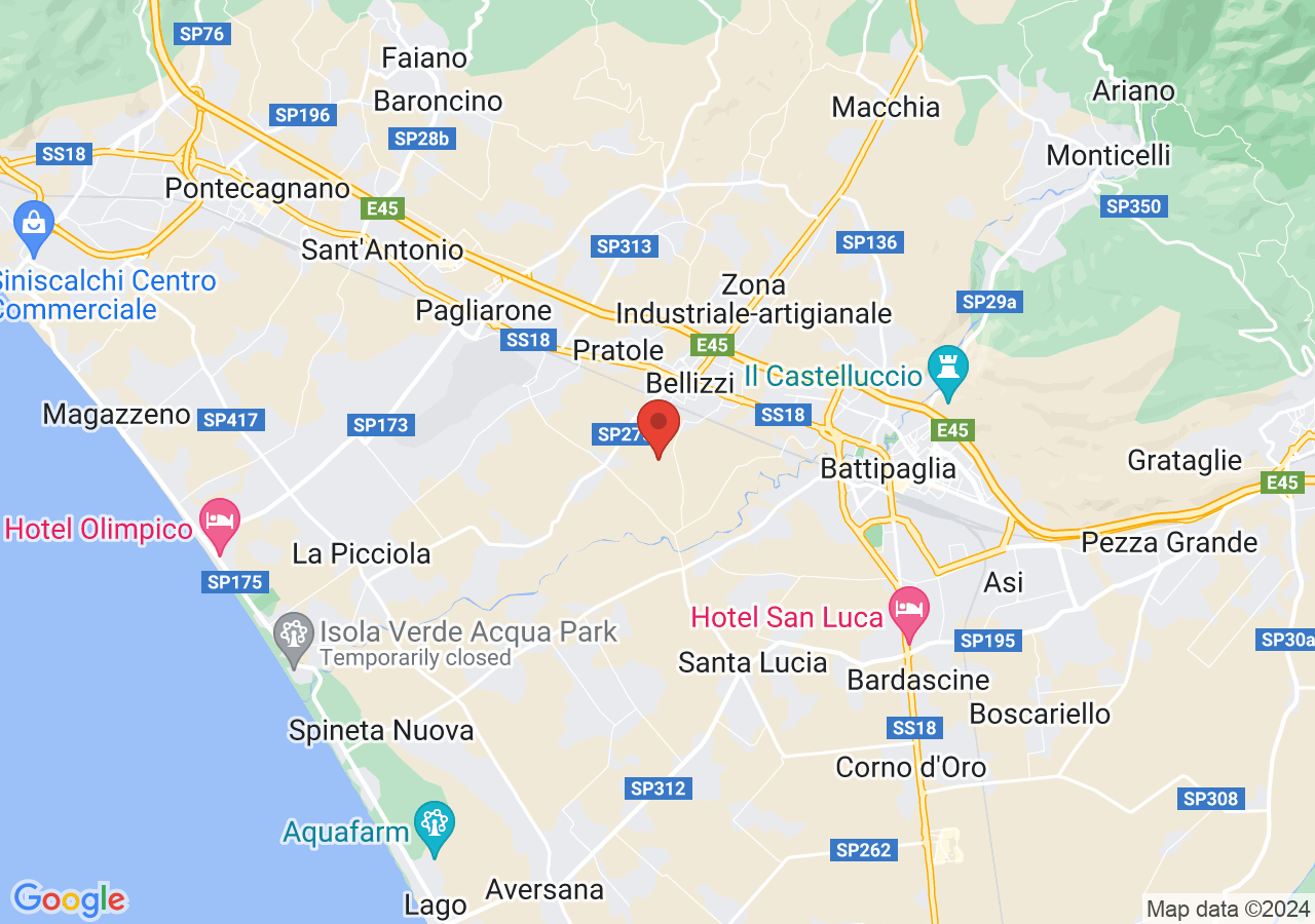 Mappa di Mozzarella di Battipaglia