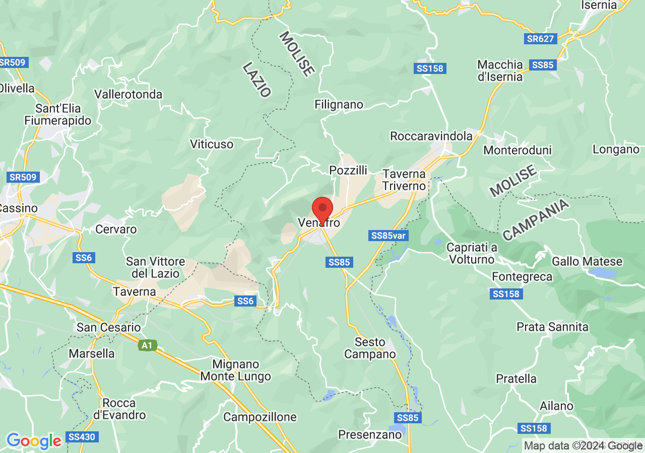 Mappa di Mozzarella di Bufala a Venafro