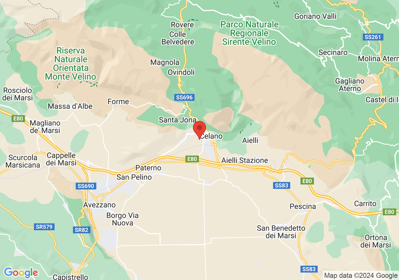 Mappa di Musei di Celano