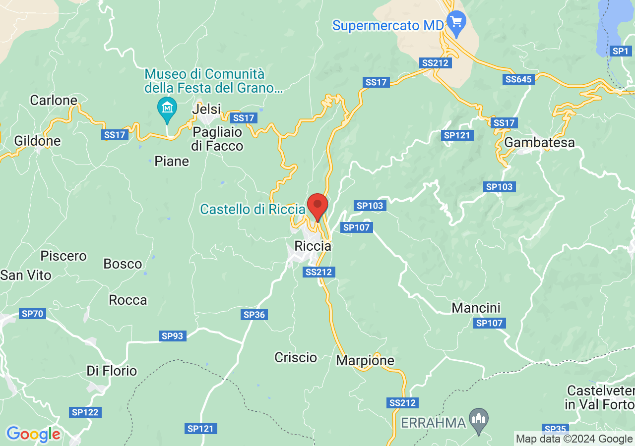 Mappa di Museo delle Arti e delle Tradizioni popolari