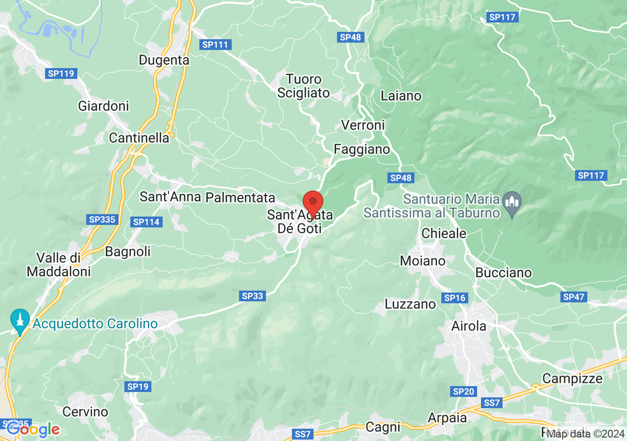 Mappa di Museo diocesano di Sant'Agata de' Goti