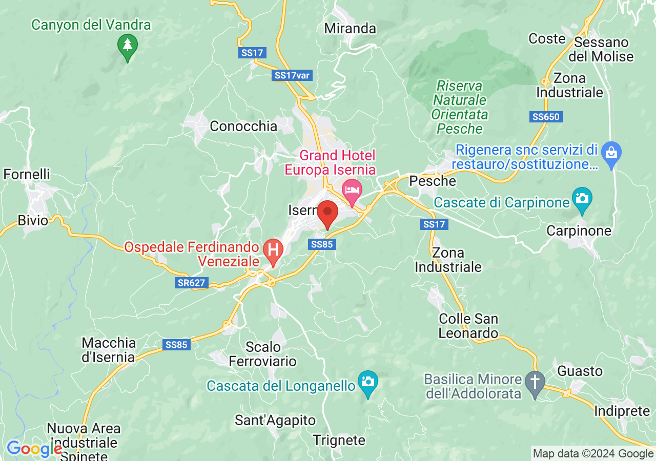 Mappa di Museo nazionale del Paleolitico - Isernia