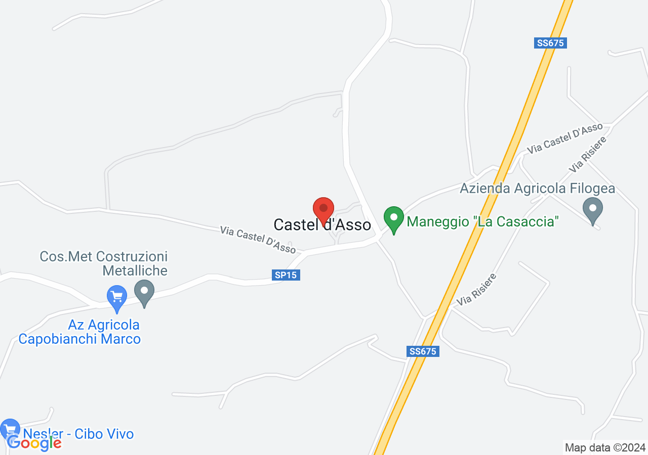 Mappa di Necropoli di Castel d'Asso