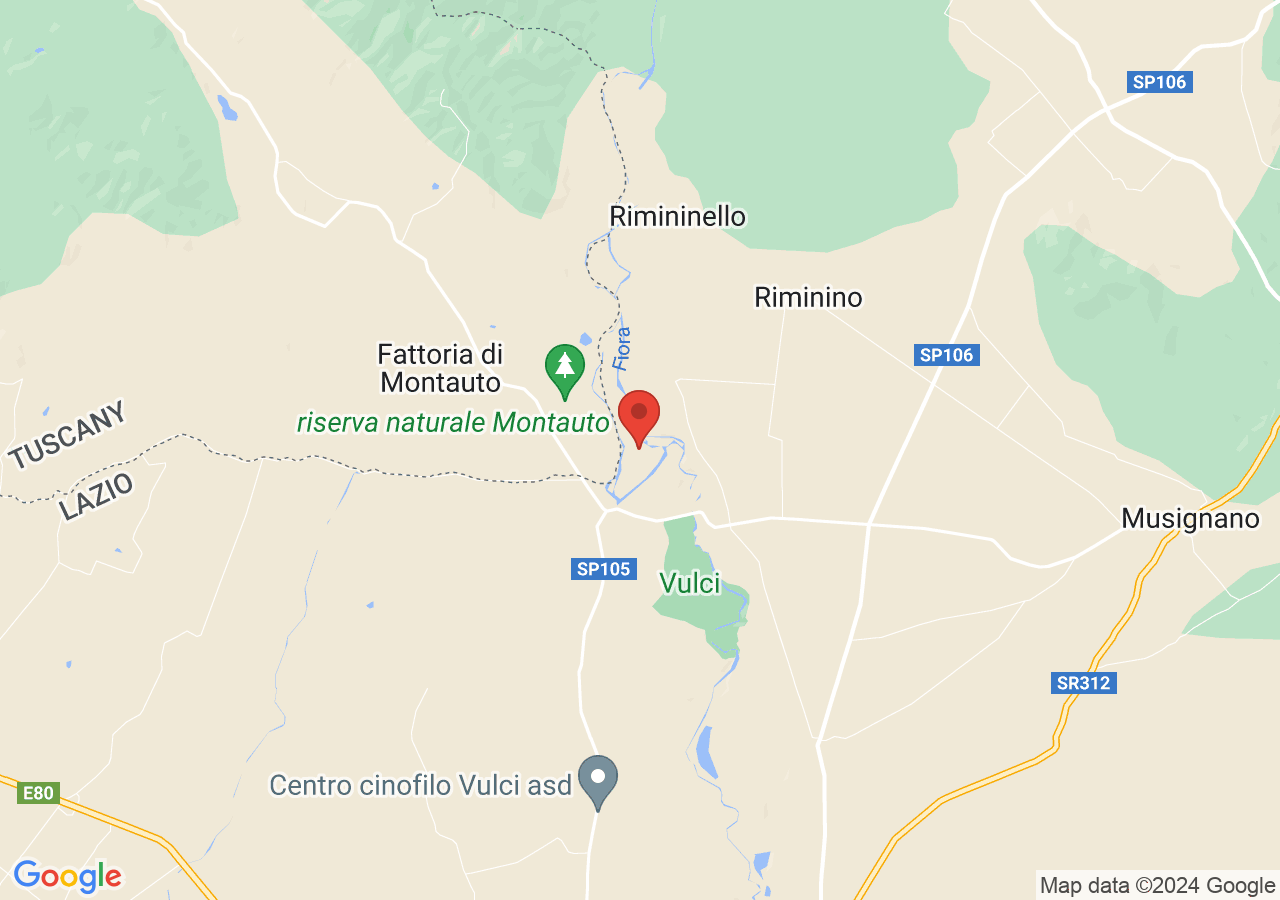 Mappa di Oasi di Vulci