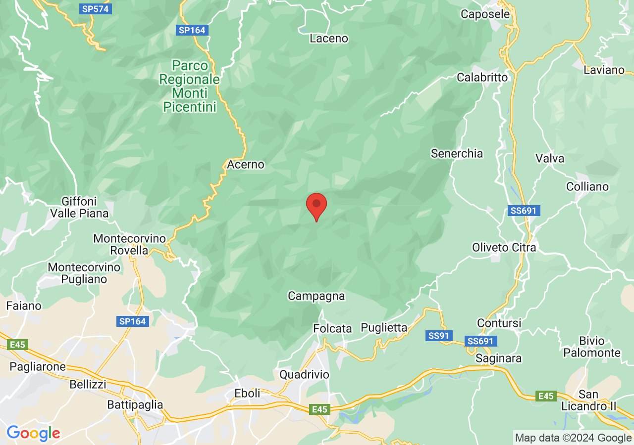 Mappa di Oasi WWF del Monte Polveracchio