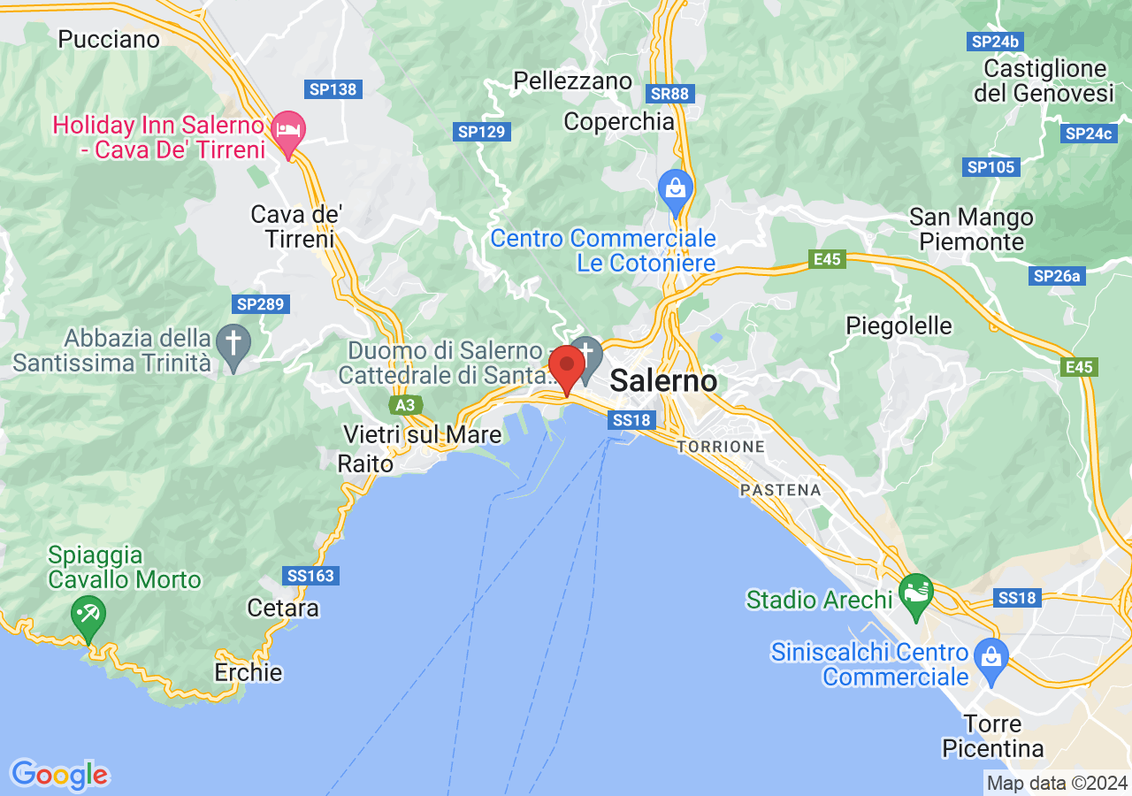 Mappa di Palazzo di Città di Salerno