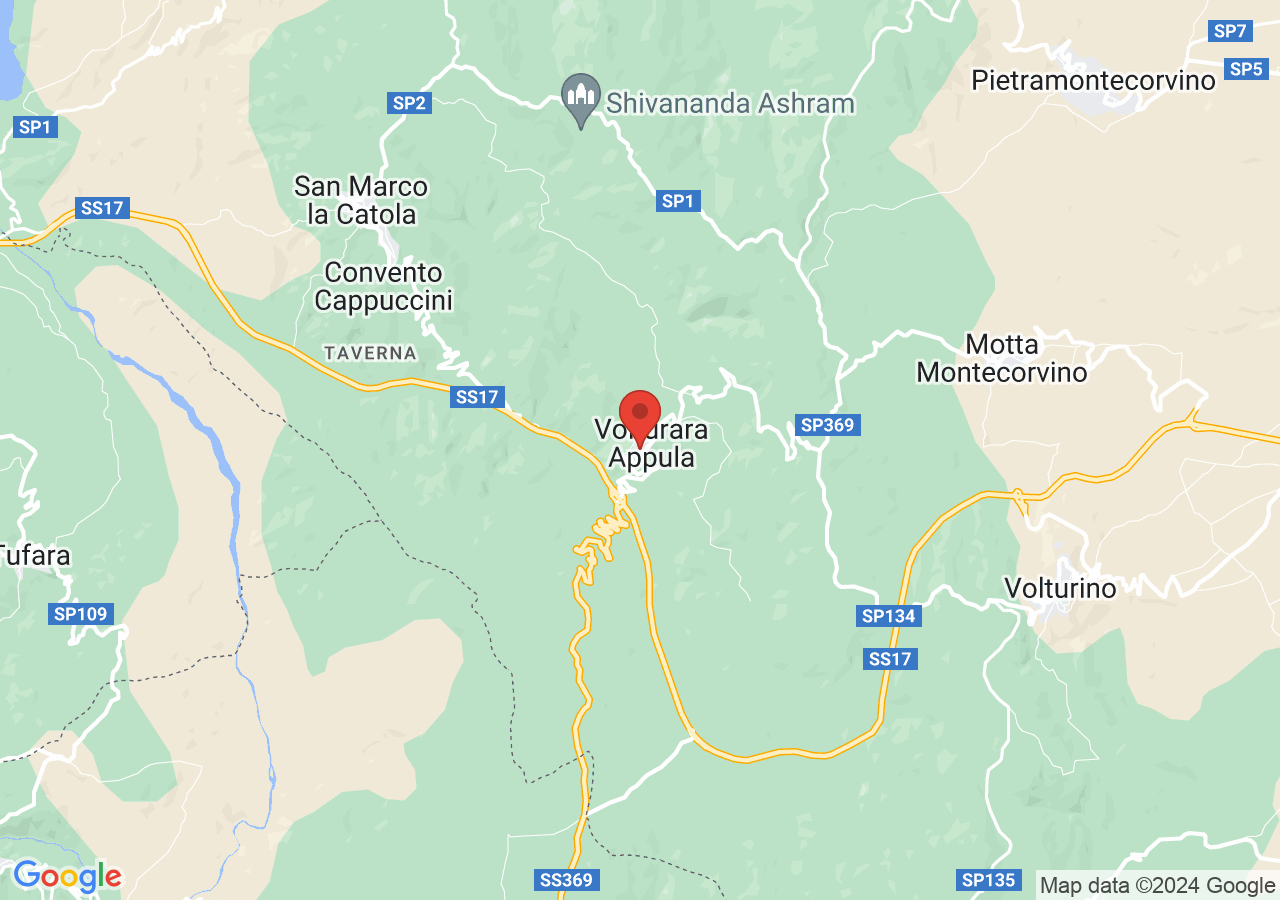 Mappa di Palazzo ducale Caracciolo - Volturara Appula