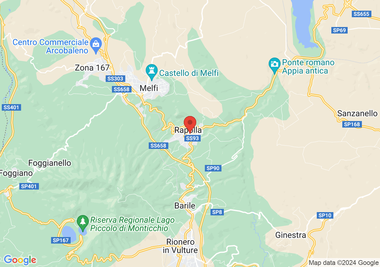 Mappa di Palmenti di Pietragalla