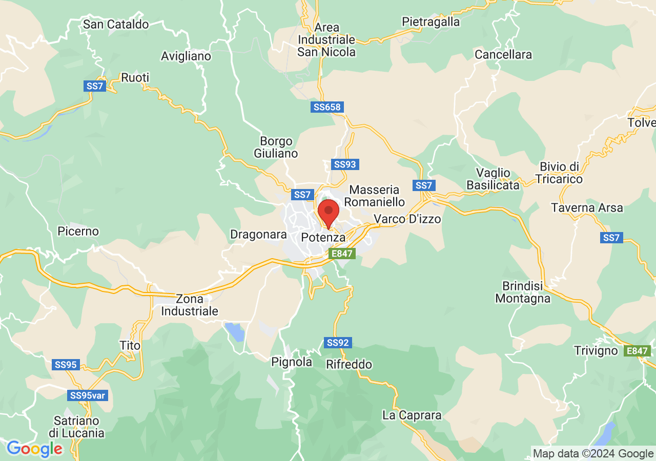 Mappa di Parchi di Potenza