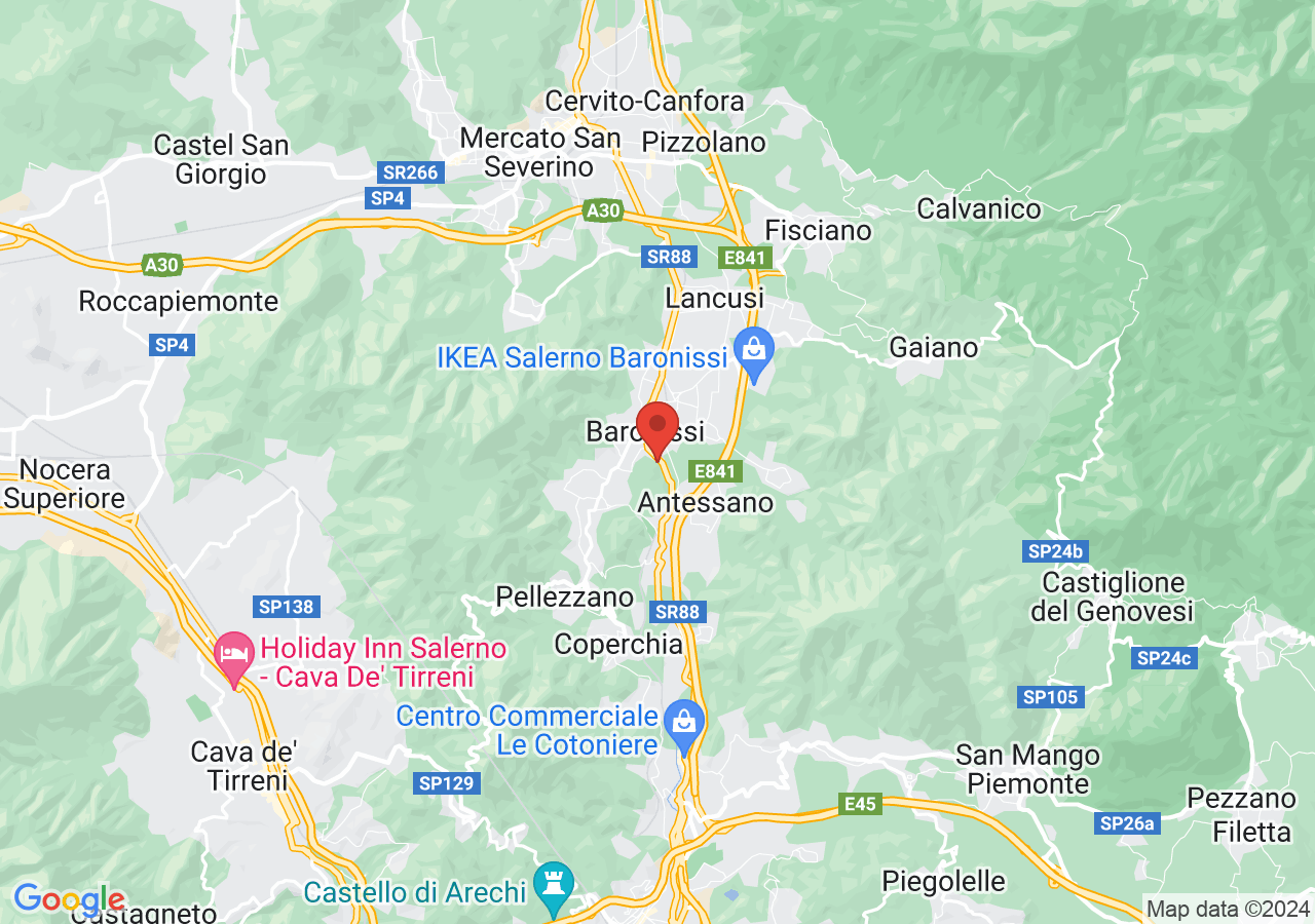 Mappa di Parco Avventura Valle dell'Irno