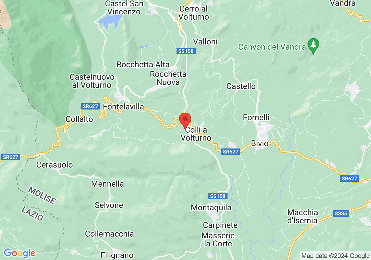 Mappa di Parco fluviale del Volturno - Colli a Volturno