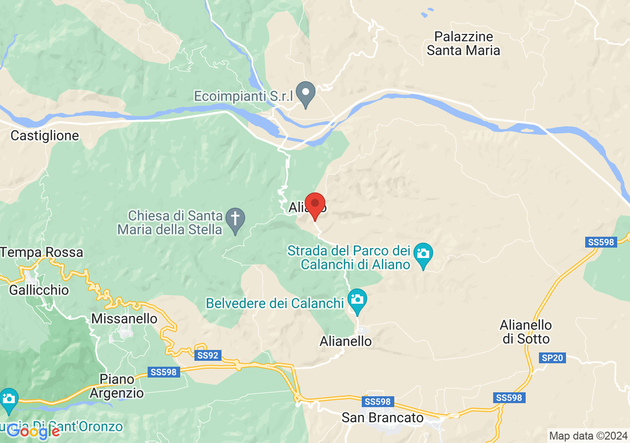 Mappa di Parco letterario Carlo levi