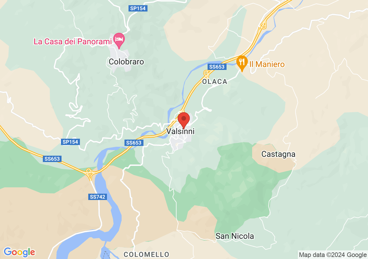 Mappa di Parco Letterario Isabella Morra