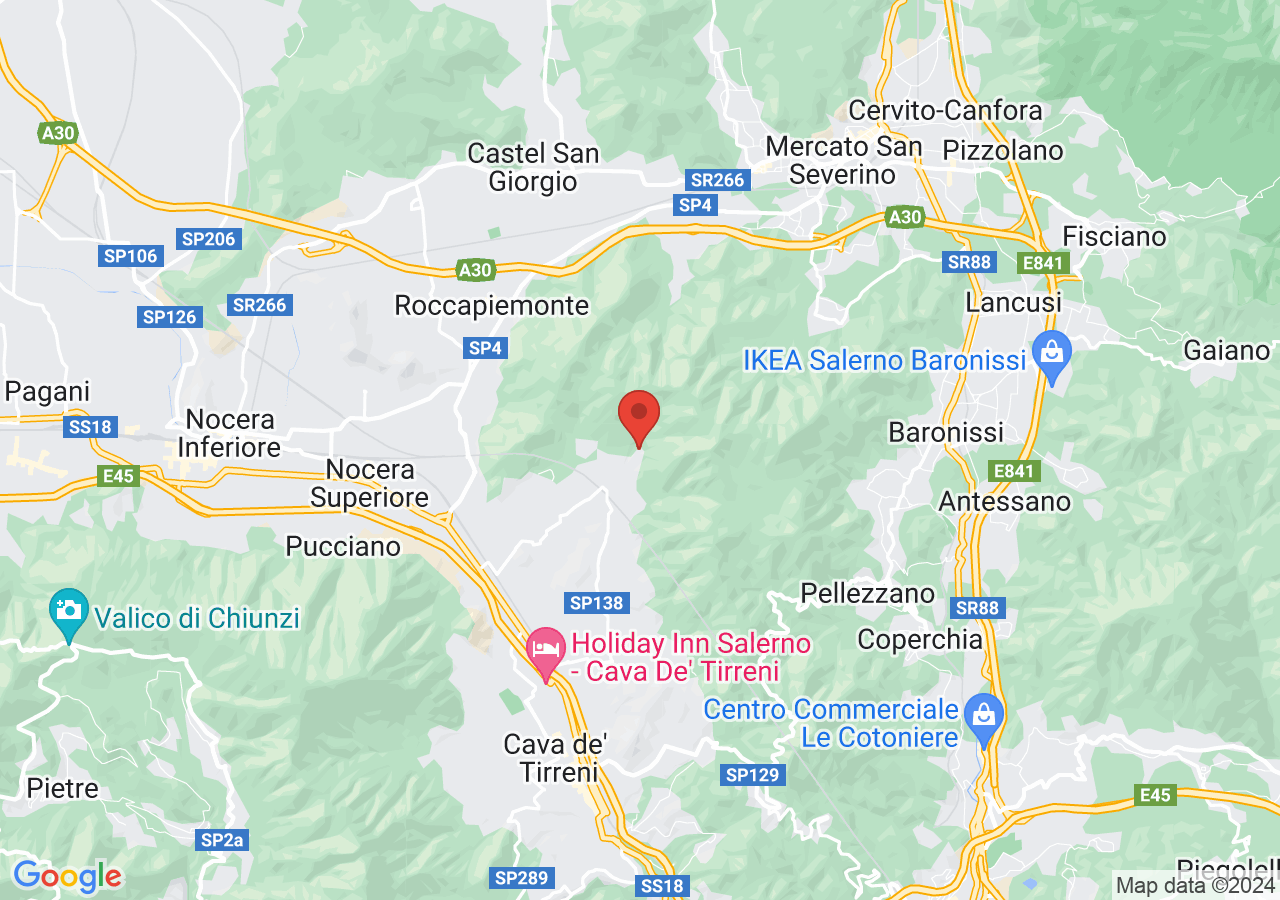 Mappa di Parco naturale Diecimare - Mercato San Severino