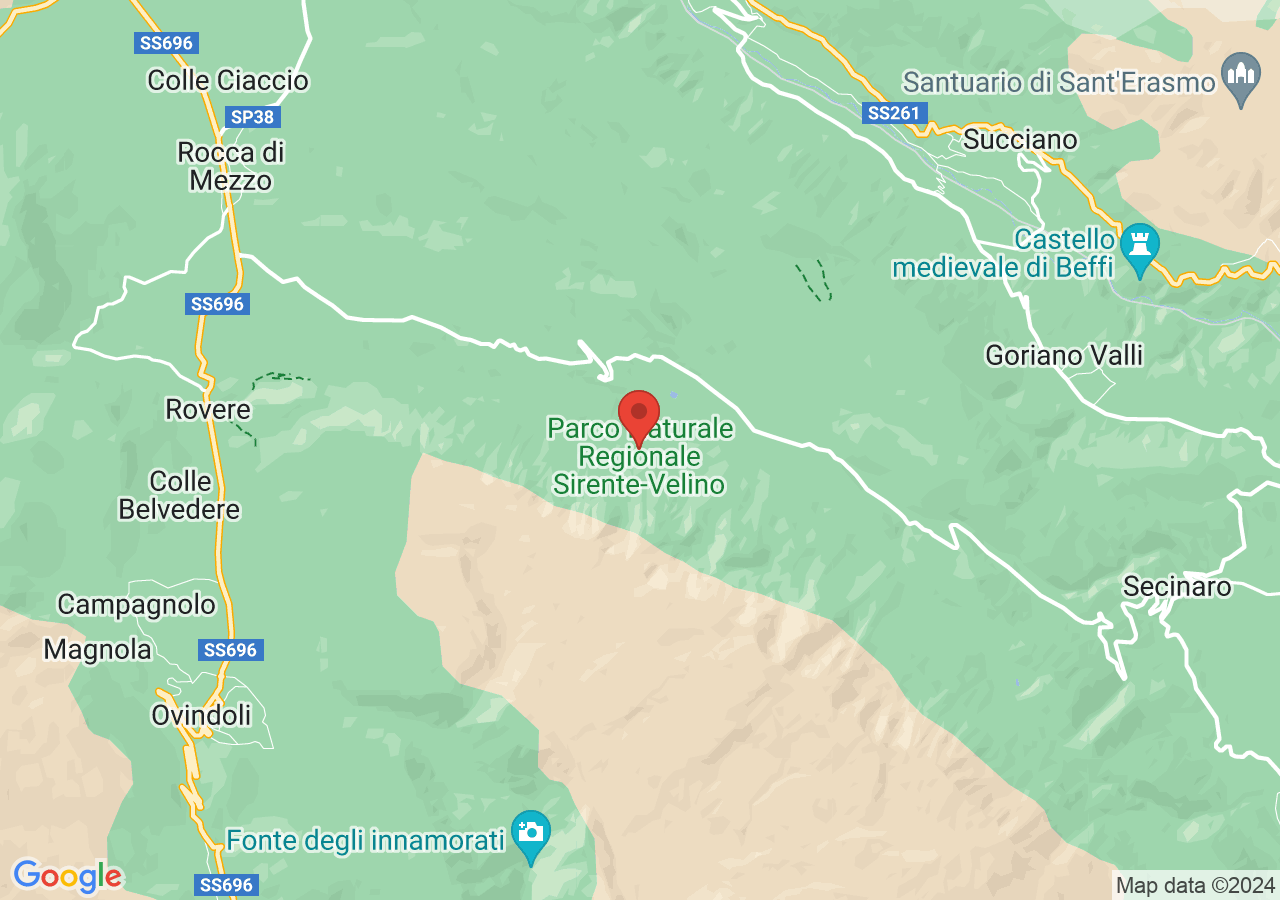 Mappa di Parco naturale regionale Sirente - Velino - Massa d'Albe