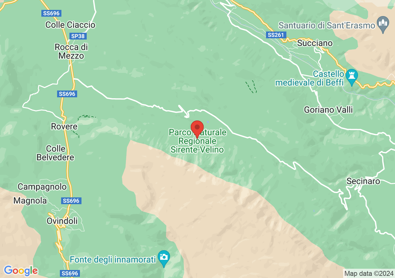 Mappa di Parco naturale regionale Sirente - Velino