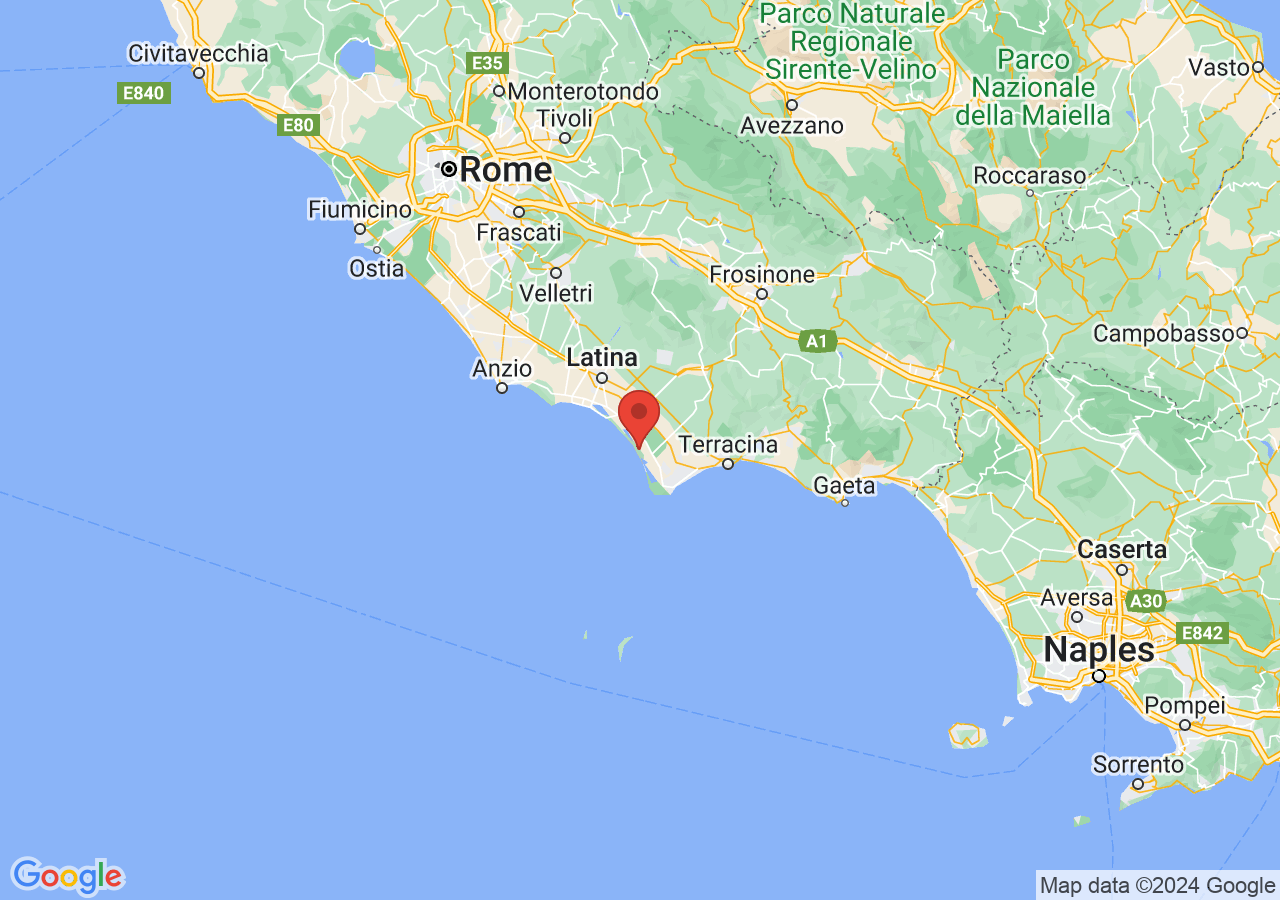 Mappa di Parco nazionale del Circeo