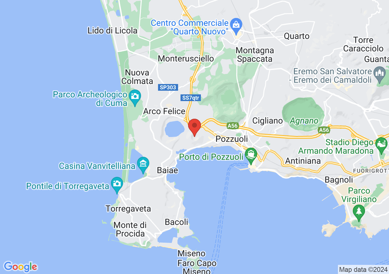 Mappa di Parco regionale dei Campi Flegrei - Pozzuoli