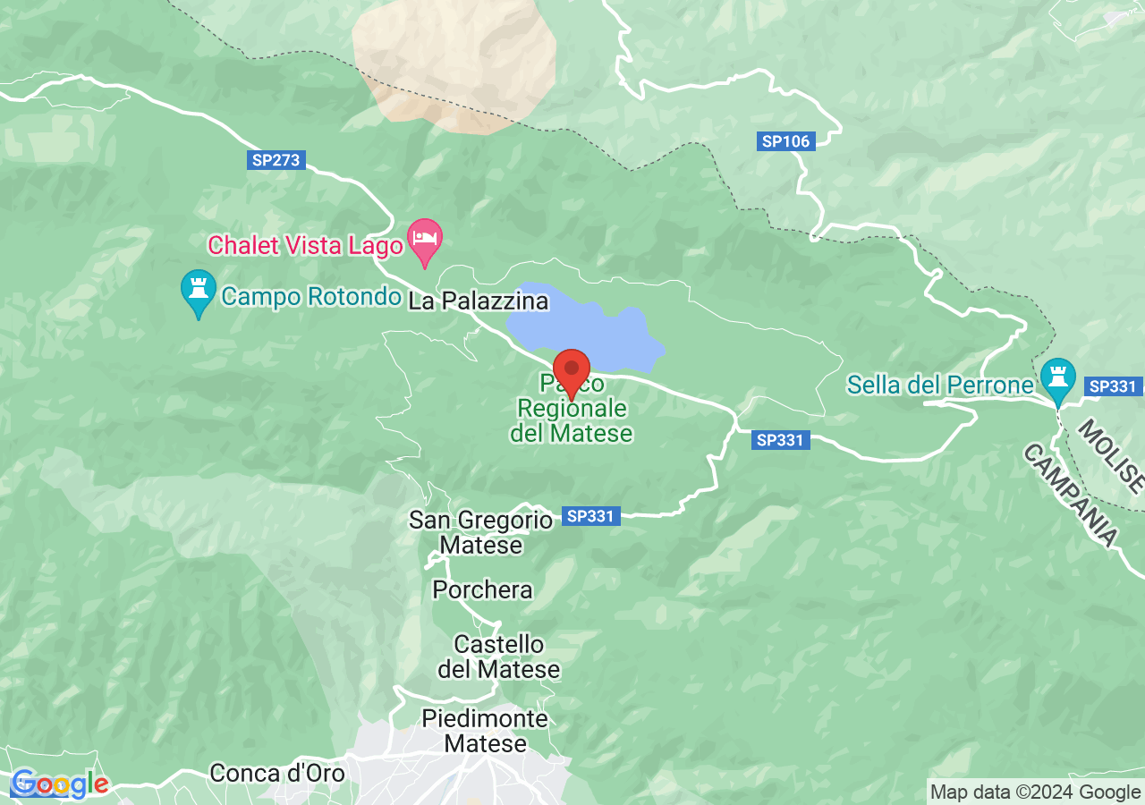 Mappa di Parco regionale del Matese