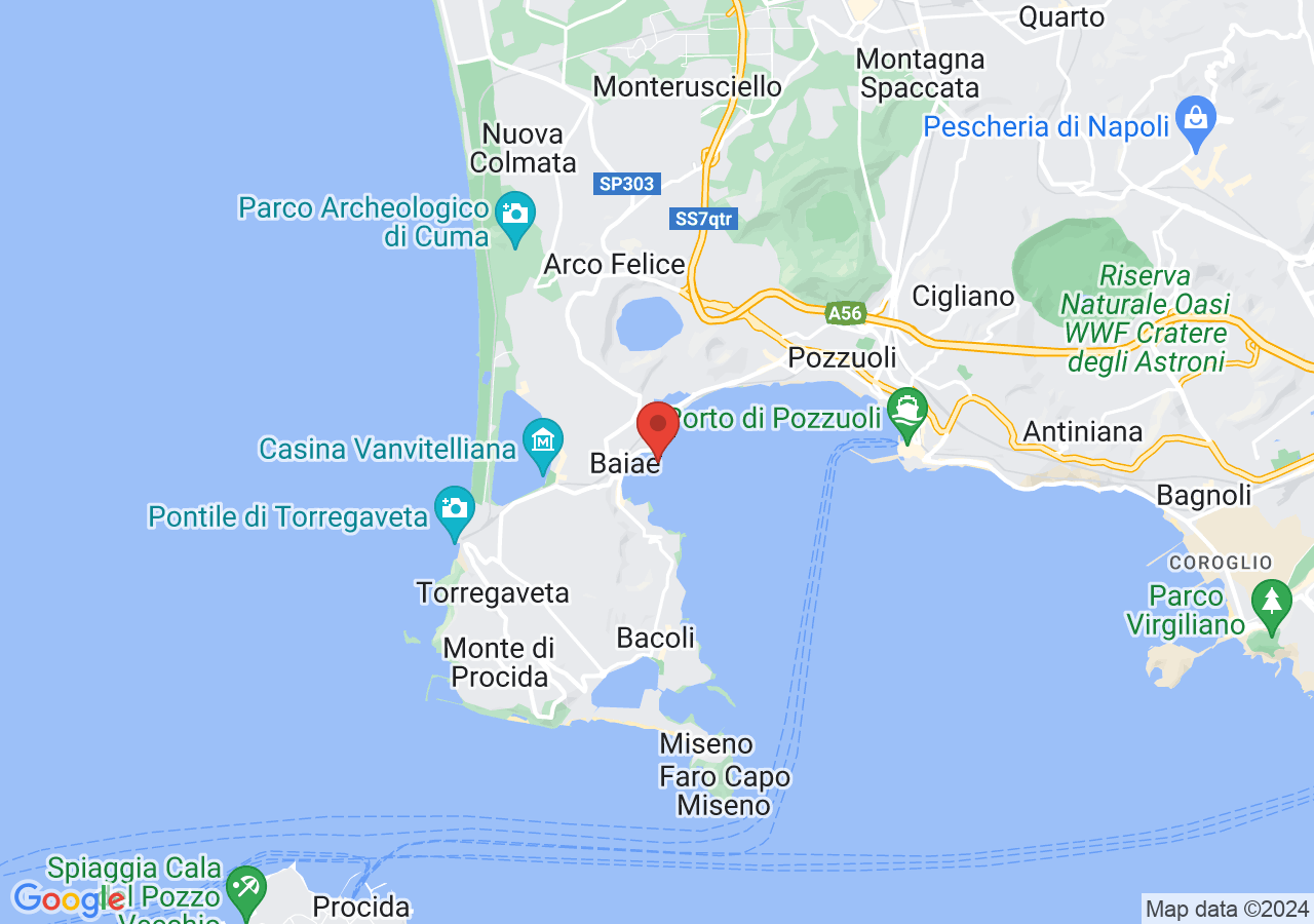 Mappa di Parco sommerso di Baia