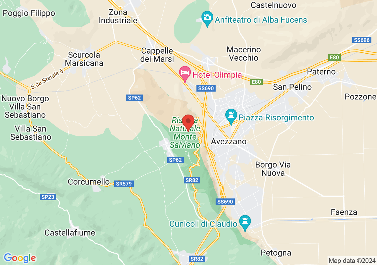 Mappa di Piani Palentini - Magliano de' Marsi