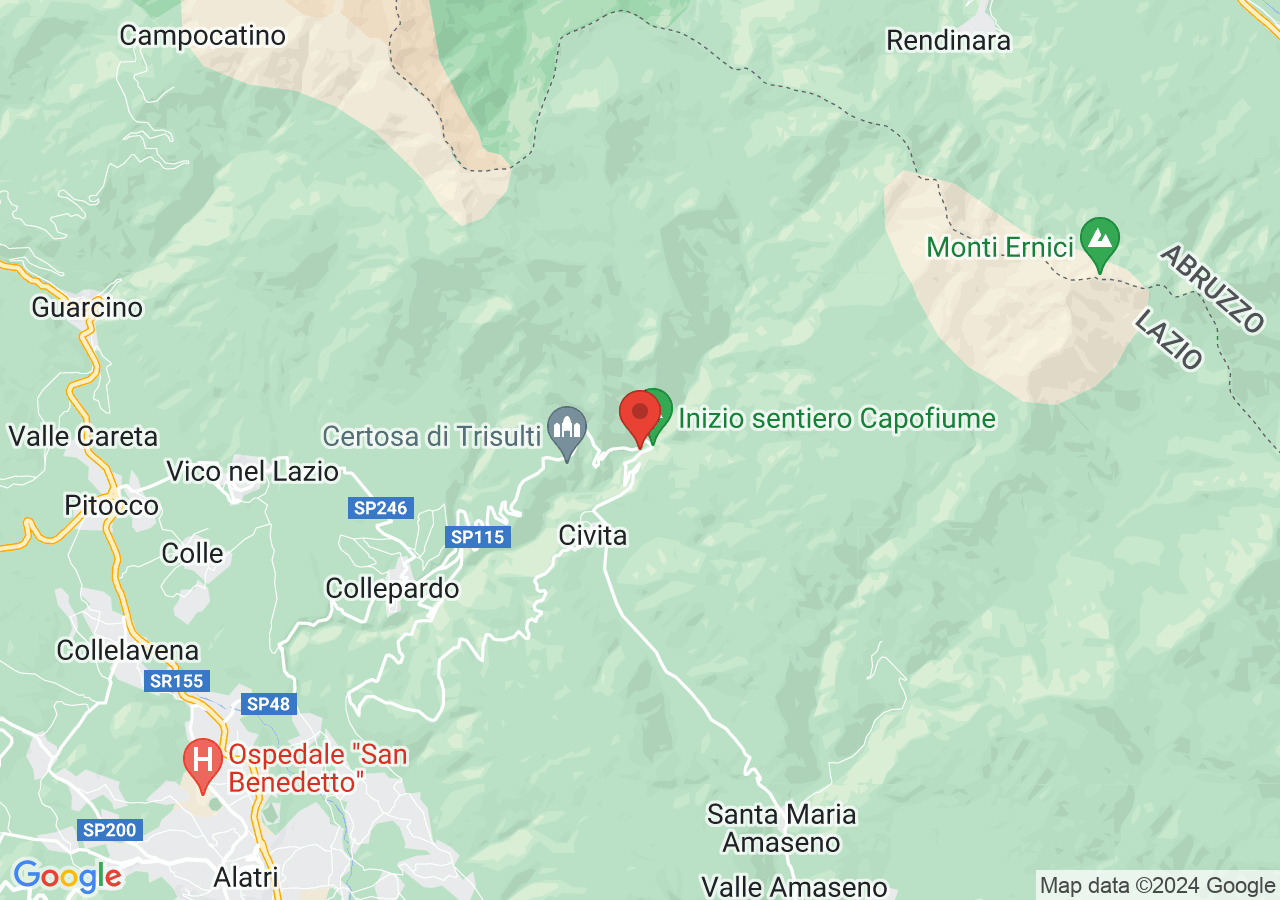 Mappa di Ponte dei Santi