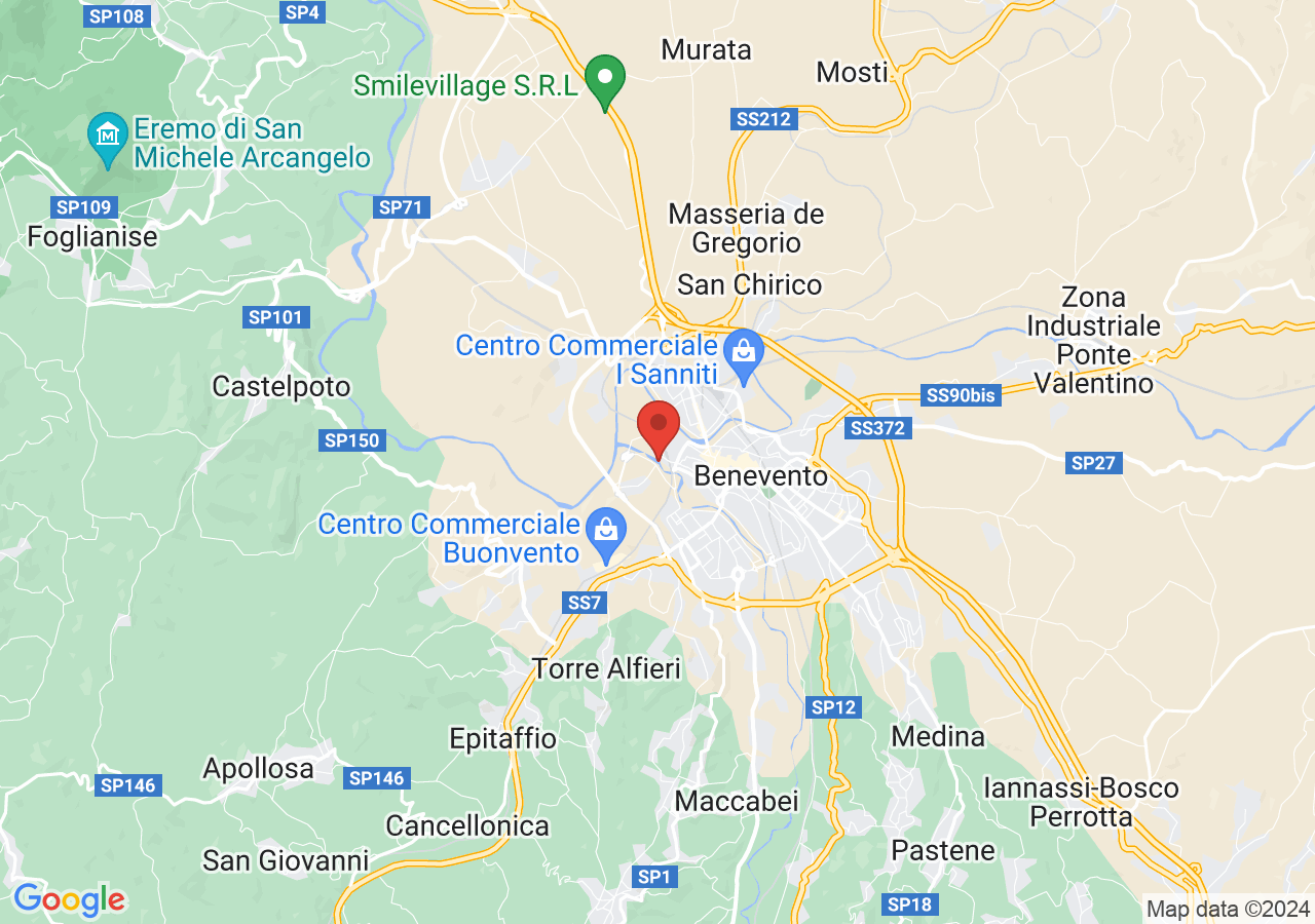 Mappa di Ponte Leproso - Benevento